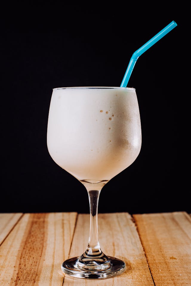 Creamy and frothy Namkeen Lassi in traditional clay glass
